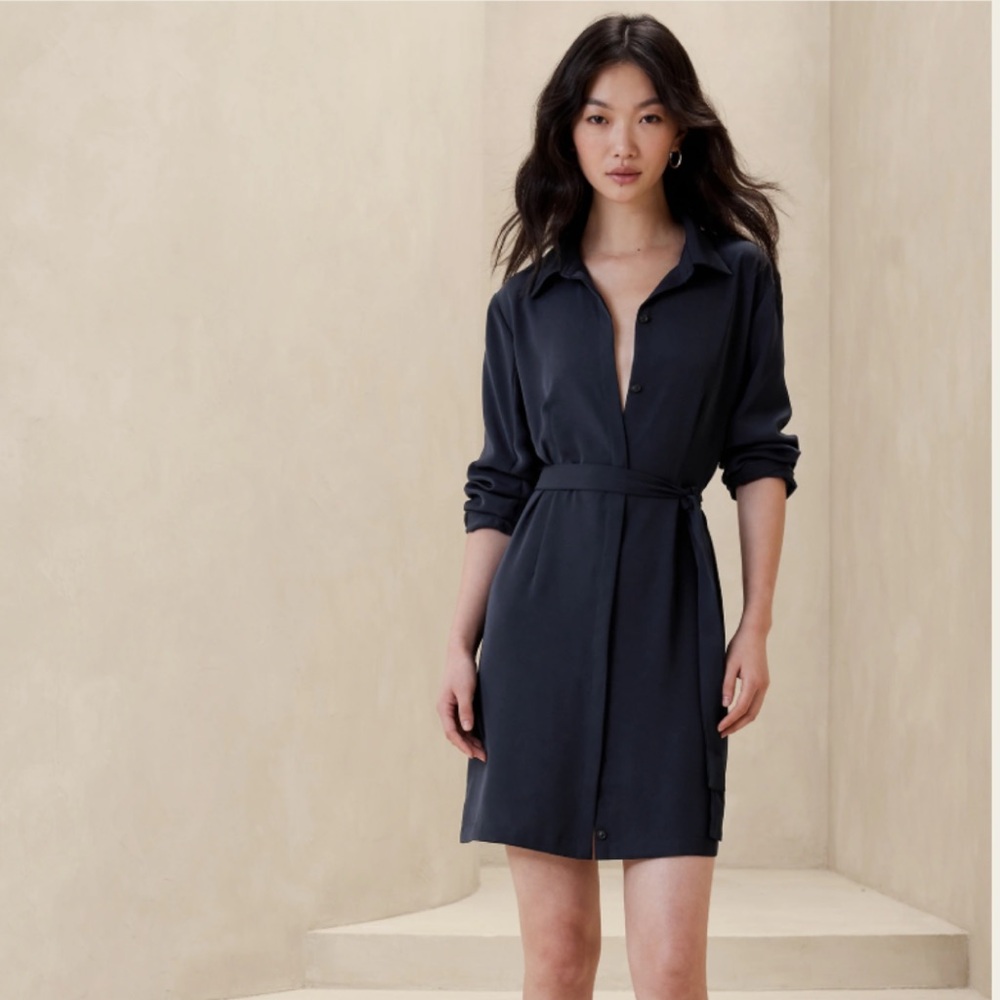 NWT- Banana Republic- Collared Mini Shift Dress